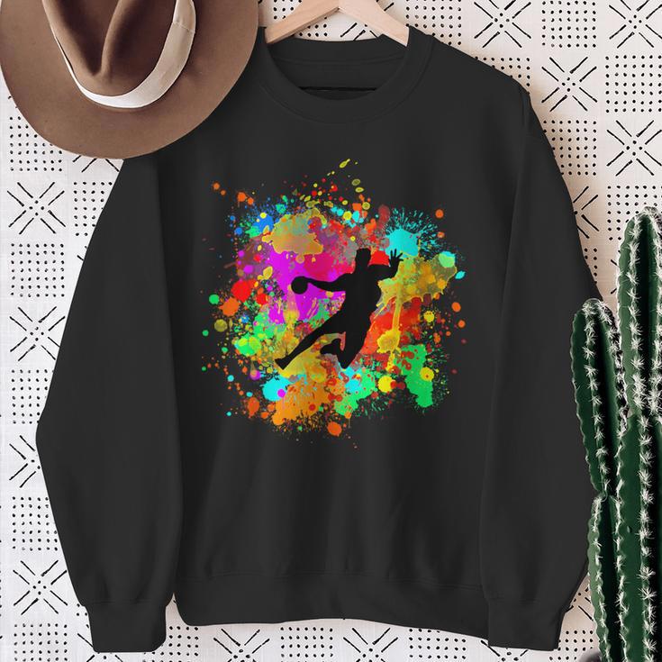 Cool Handball Player With Resin Ball For Safe Hit Sweatshirt Geschenke für alte Frauen