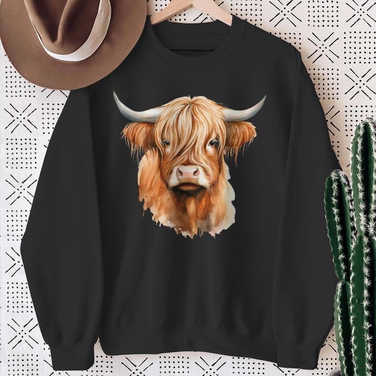 Cow Highland Cow Cow Costume Highland Cow Sweatshirt Geschenke für alte Frauen