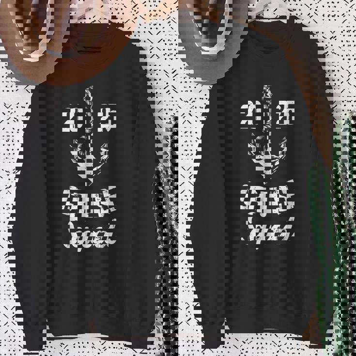 Cruise Squad 2025 With Anchor For Cruising Crew Sweatshirt Gifts for Old Women
