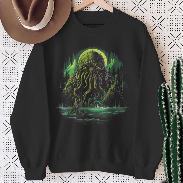 Cthulhu Horror Lovecraft Camisa de entrenamiento Regalos para ancianas