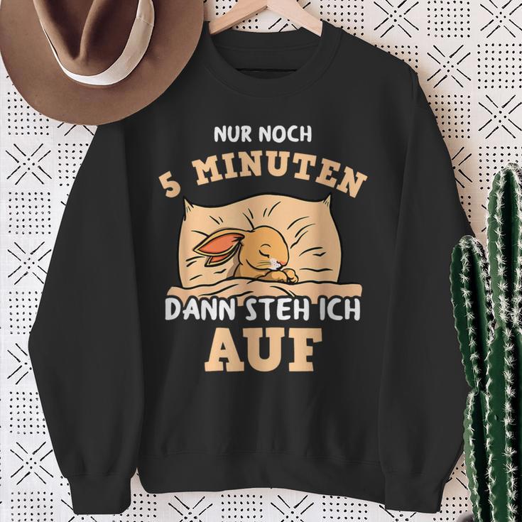 Cute Rabbit Saying For Late Sleepers Sleep Sleep Sweatshirt Geschenke für alte Frauen