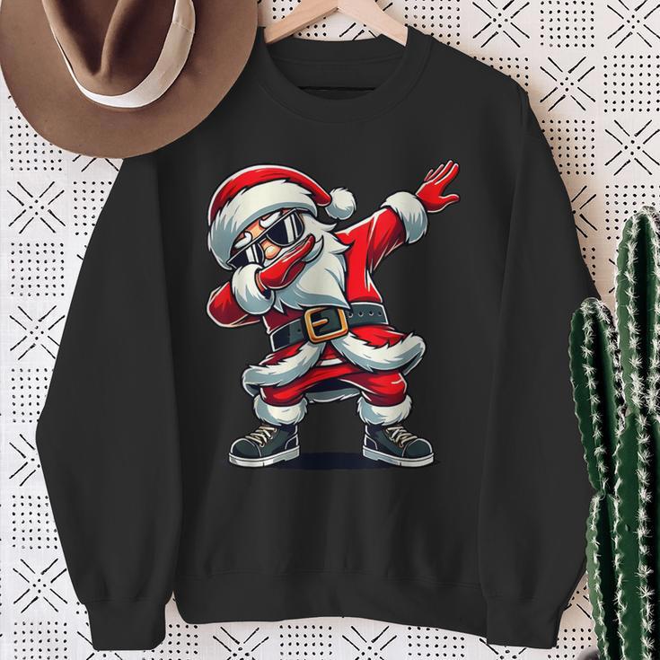 Dabbing Santa Claus Christmas Boys Sweatshirt Geschenke für alte Frauen