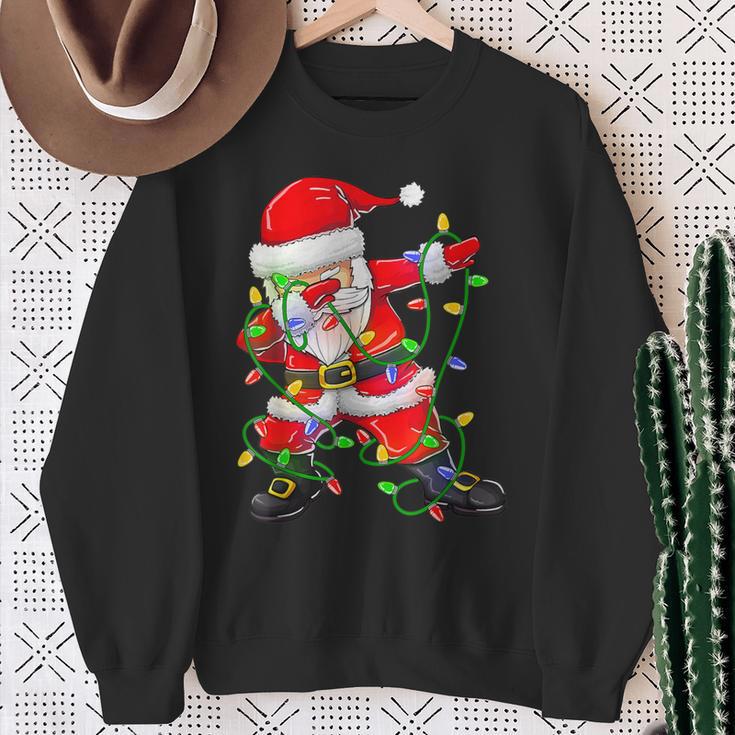 Dabbing Santa Claus Santa Claus Sweatshirt Geschenke für alte Frauen