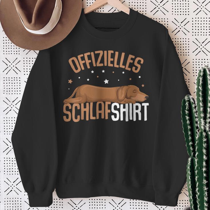 Dachshund Official Sleeping Dog Cap Dachshund Sweatshirt Geschenke für alte Frauen