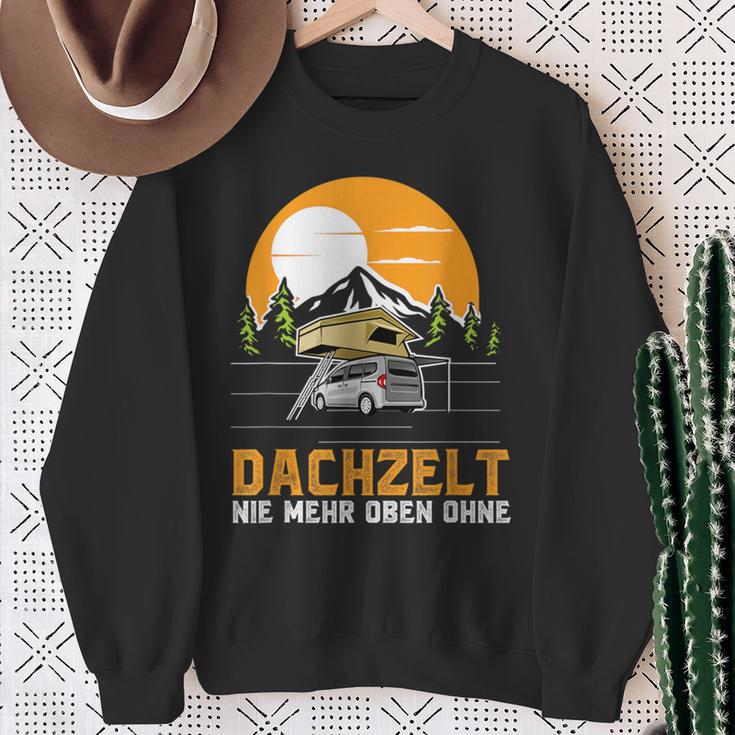 Dachzelt Never More Top Without – Roof Tent Camping Sweatshirt Geschenke für alte Frauen