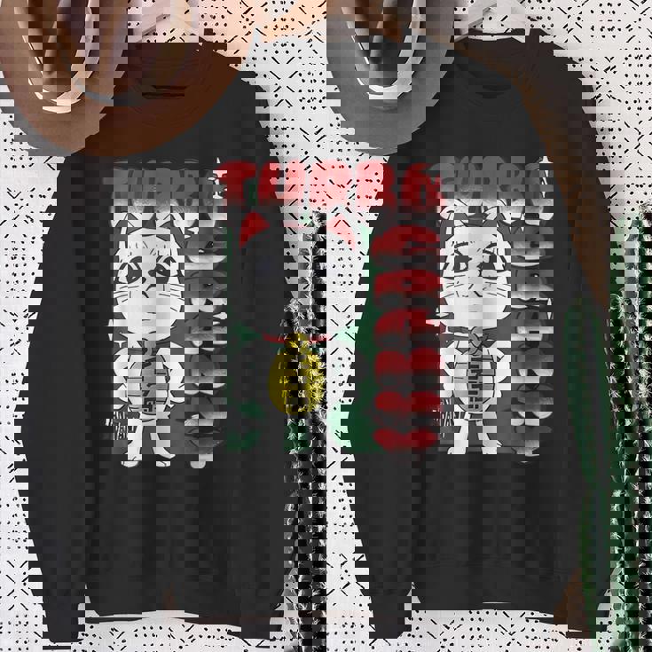 Dandadan Turbo Granny Cute Cat Kawaii Angry Cat Anime Sweatshirt Gifts for Old Women