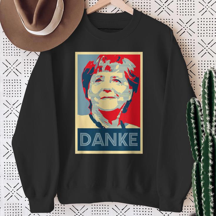 Danke Bundeskanzler Angela Merkel Sweatshirt Geschenke für alte Frauen