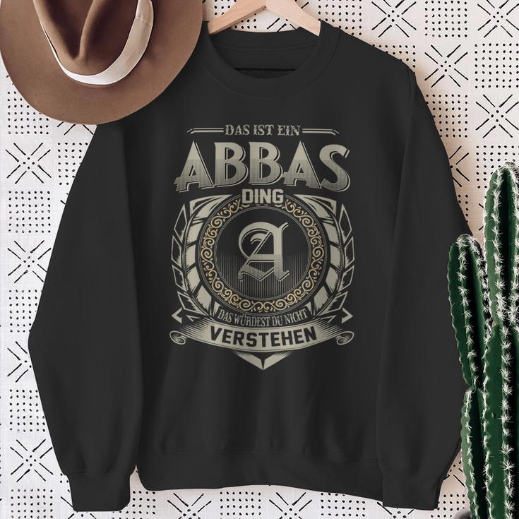 Das Ist Ein Abbas Ding Abbas Name Sweatshirt Geschenke für alte Frauen