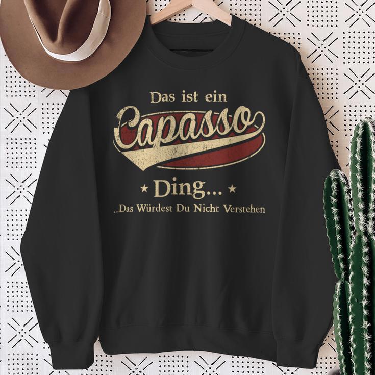 Das Ist Ein Capasso Ding Das Würdest Du Nicht Verstehen Capasso Name Sweatshirt Geschenke für alte Frauen