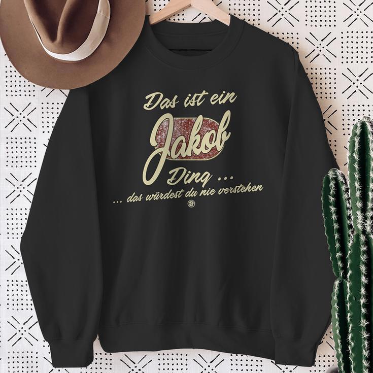 Das Ist Ein Jakob Ding Family Sweatshirt Geschenke für alte Frauen