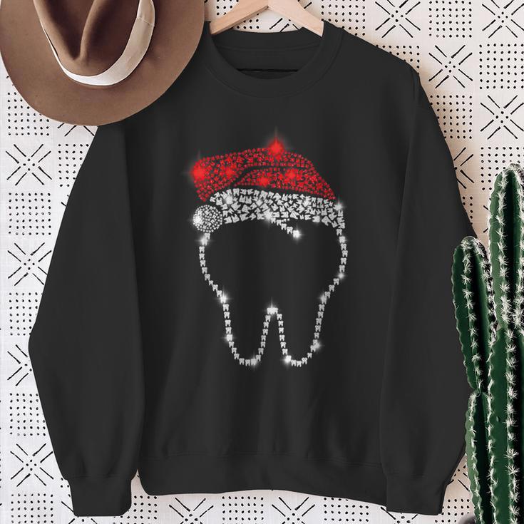 Dental Christmas Hat Dental Hygiene Dentist Christmas Sweatshirt Geschenke für alte Frauen