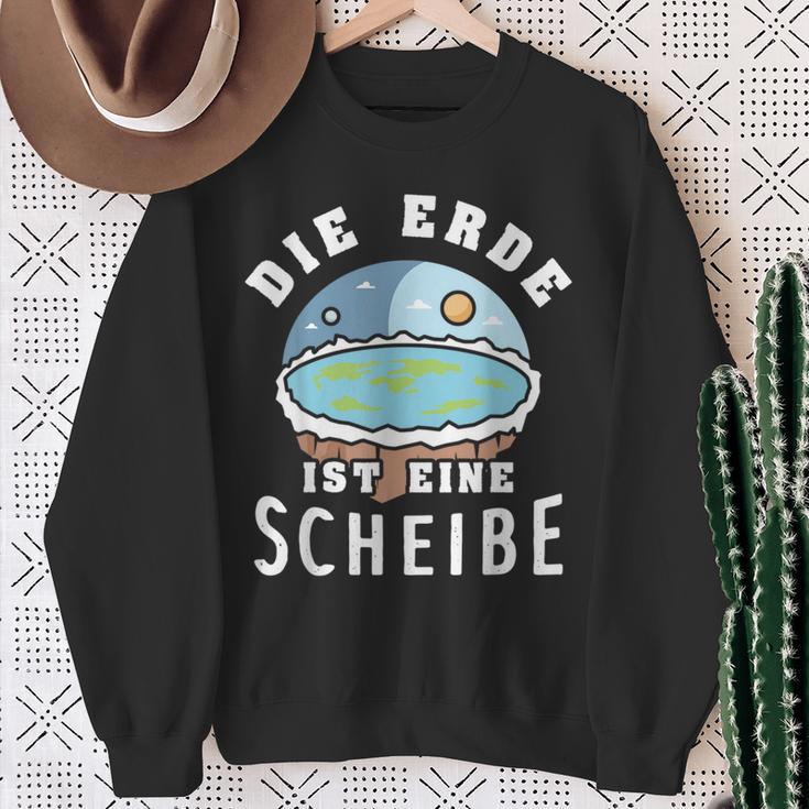 Die Erde Ist Eine Scheiben Sweatshirt Geschenke für alte Frauen