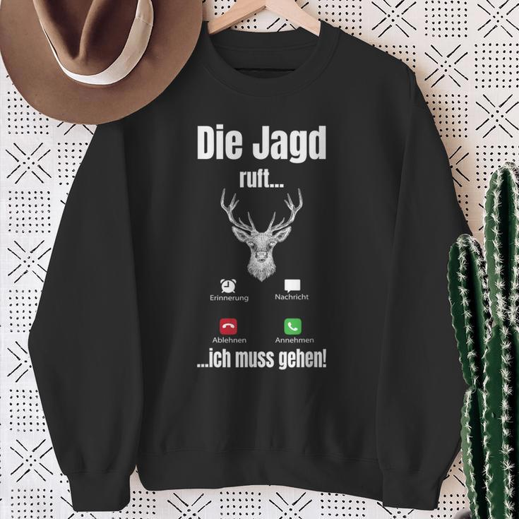 Die Hagd Call I Must Go Deer Hunter Forest Sweatshirt Geschenke für alte Frauen