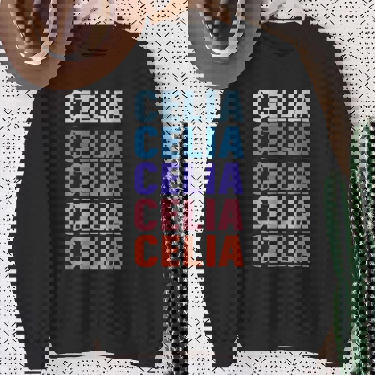 Divertido Regalo Nombre Celia Personalizado Primer Nombre Camisa de entrenamiento Regalos para ancianas
