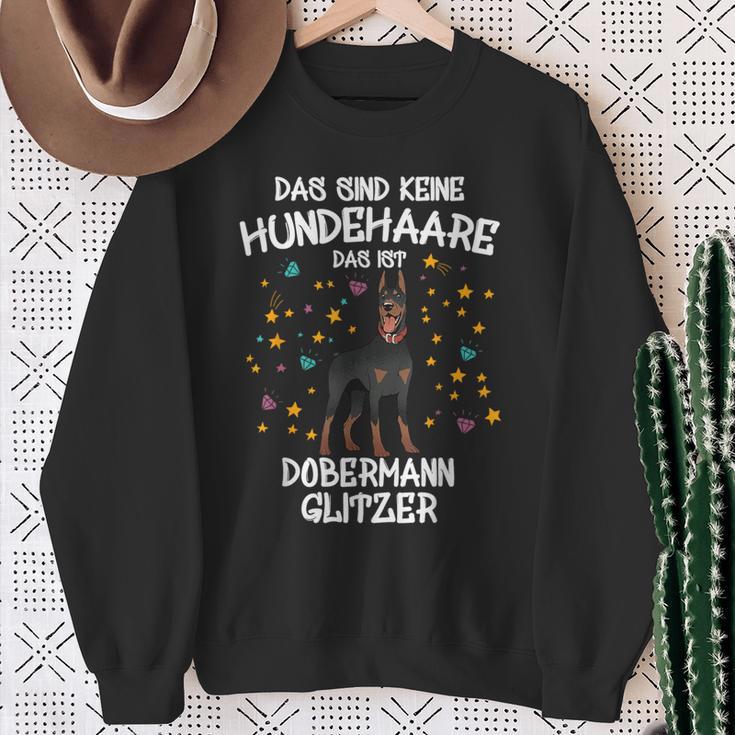 Dobermann Glitter Dog Holder Idea Dobi Dogs Fun Sweatshirt Geschenke für alte Frauen