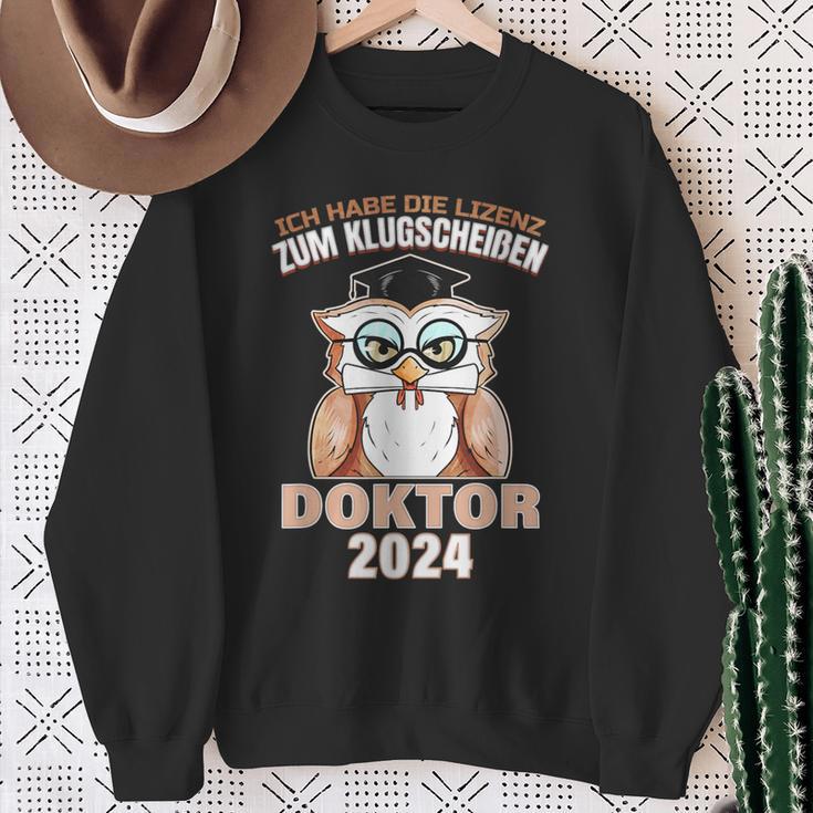 Doctor 2024 Graduation PhD Graduation Party Doctorate Sweatshirt Geschenke für alte Frauen