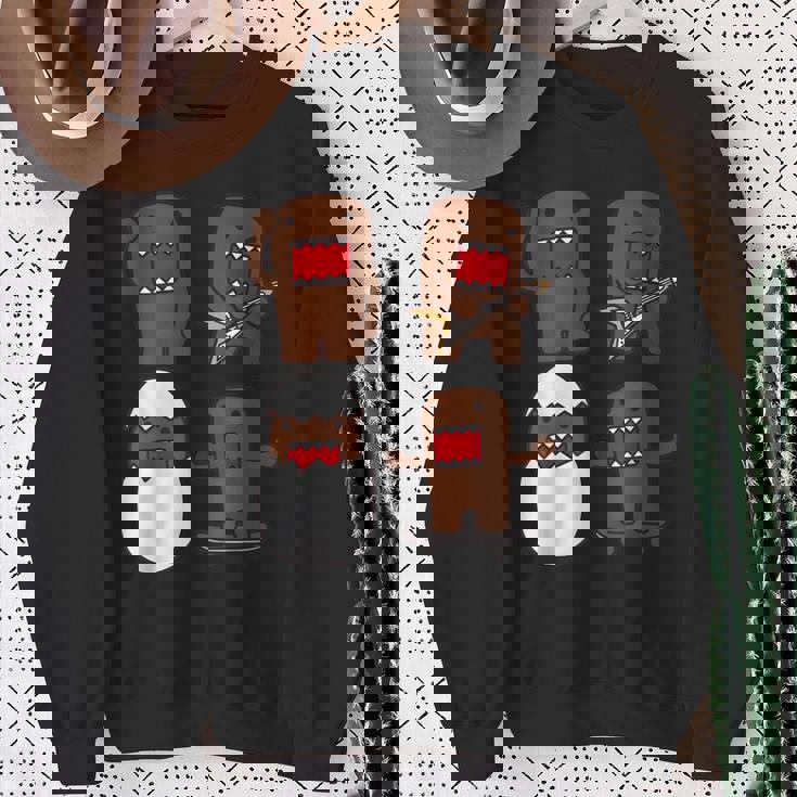 Domo Kun Guitar Y2k Sweatshirt Gifts for Old Women