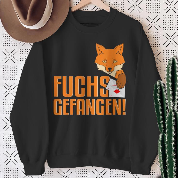 Doppelkopf Card Game Foxes Catch Sweatshirt Geschenke für alte Frauen