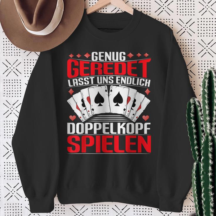 Doppelkopf Card Games Enug Geredet Lasst Uns Spielen S Sweatshirt Geschenke für alte Frauen