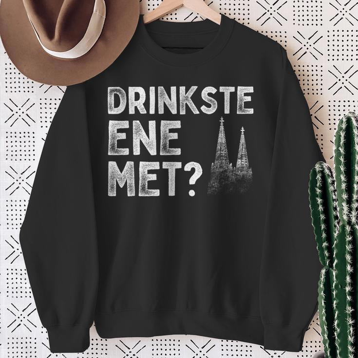 Drinkste Ene Met Kölsches Grundgesetz Carnival Cologne Sweatshirt Geschenke für alte Frauen