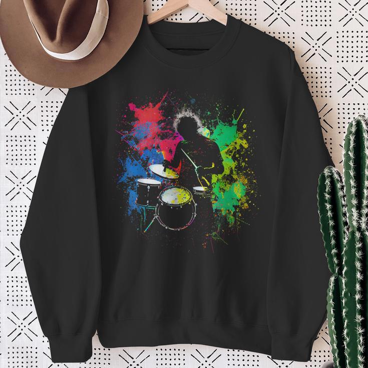 Drummer Musician Drummer For Drummers Sweatshirt Geschenke für alte Frauen