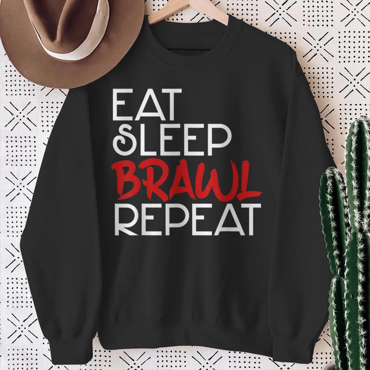 Eat Sleep Brawl Repeat Gamer Gamer Game Children's Star Sweatshirt Geschenke für alte Frauen