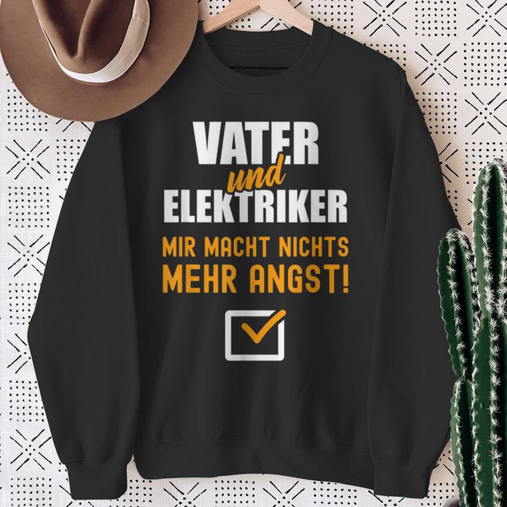 Electrician Father Dad Birth Sweatshirt Geschenke für alte Frauen