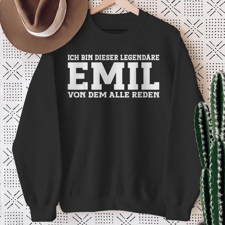 Emil With First Name Sweatshirt Geschenke für alte Frauen