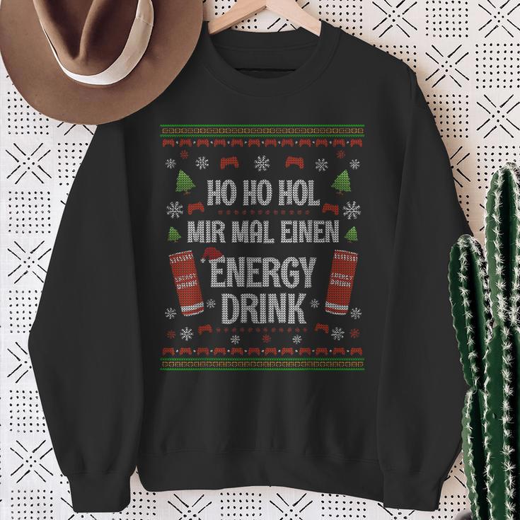 Energy Drink Ugly Sweaterideo Game Gaming Gamer Sweatshirt Geschenke für alte Frauen