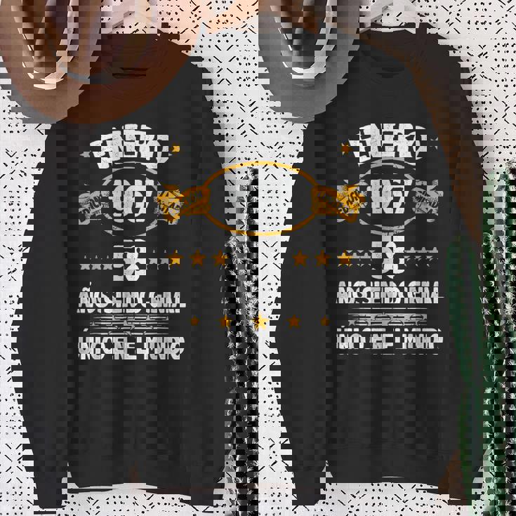 Enero 1967 58 Años Hombre Cumpleaños Regalo Enero 1967 Camisa de entrenamiento Regalos para ancianas