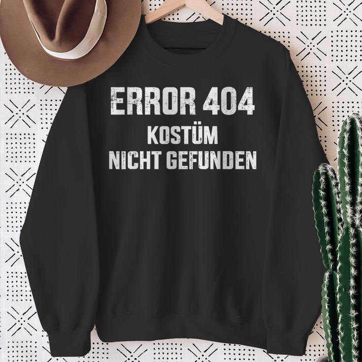 Error 404 Costume Not Found Nerd Gamer Carnival Fancy Dress Sweatshirt Geschenke für alte Frauen