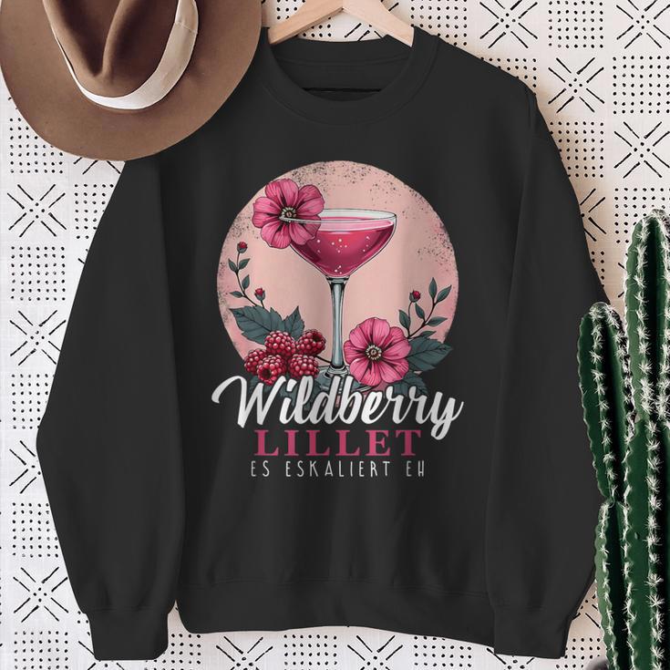 Es Eskaliert Eh Sommer Cocktail Party Wildberry Lillet Damen Sweatshirt Geschenke für alte Frauen