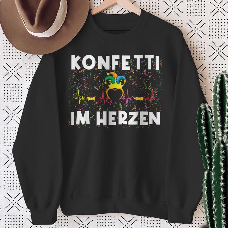 Fancy Dress Confetti In Heart Sweatshirt Geschenke für alte Frauen