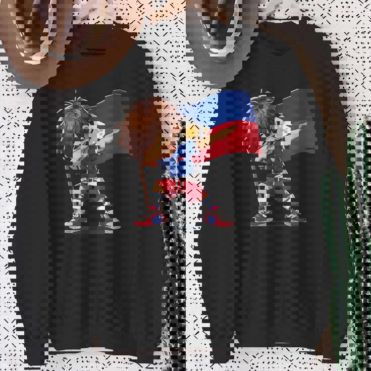 Filipino Dabbing Boy Philippines Flag Pinoy Boy Dab Sweatshirt Gifts for Old Women