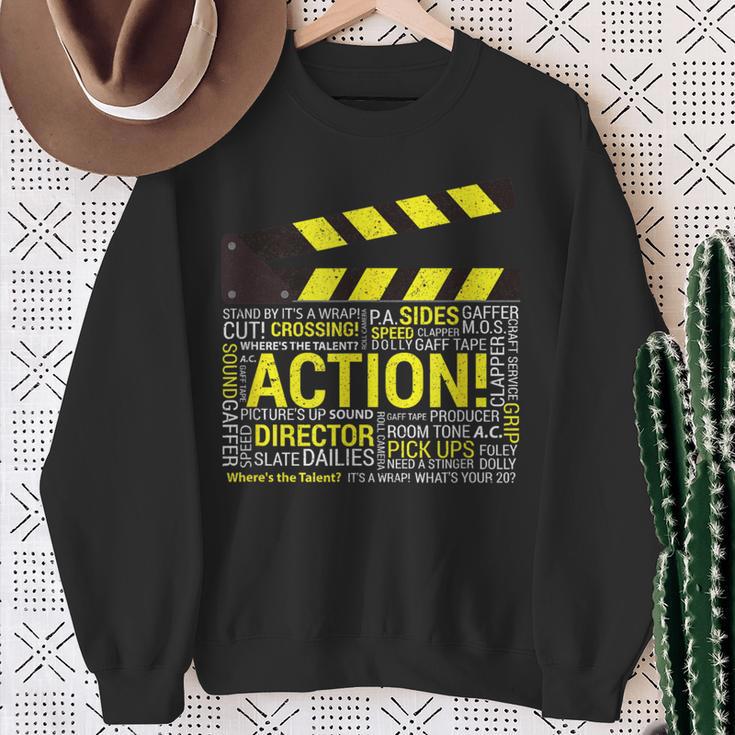 Filmmaker Director Cameraman Film Crew Sweatshirt Geschenke für alte Frauen