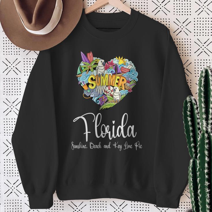 Florida Sunshine Beach And Key Lime Pie Florida Sweatshirt Geschenke für alte Frauen