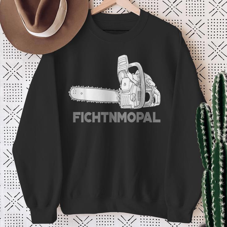 Förster Geschenke Chainsaw Fichtnmopal Mundart S Sweatshirt Geschenke für alte Frauen