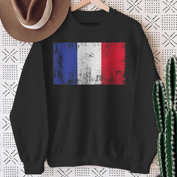 France Flag French Flag Football Fan Sweatshirt Geschenke für alte Frauen