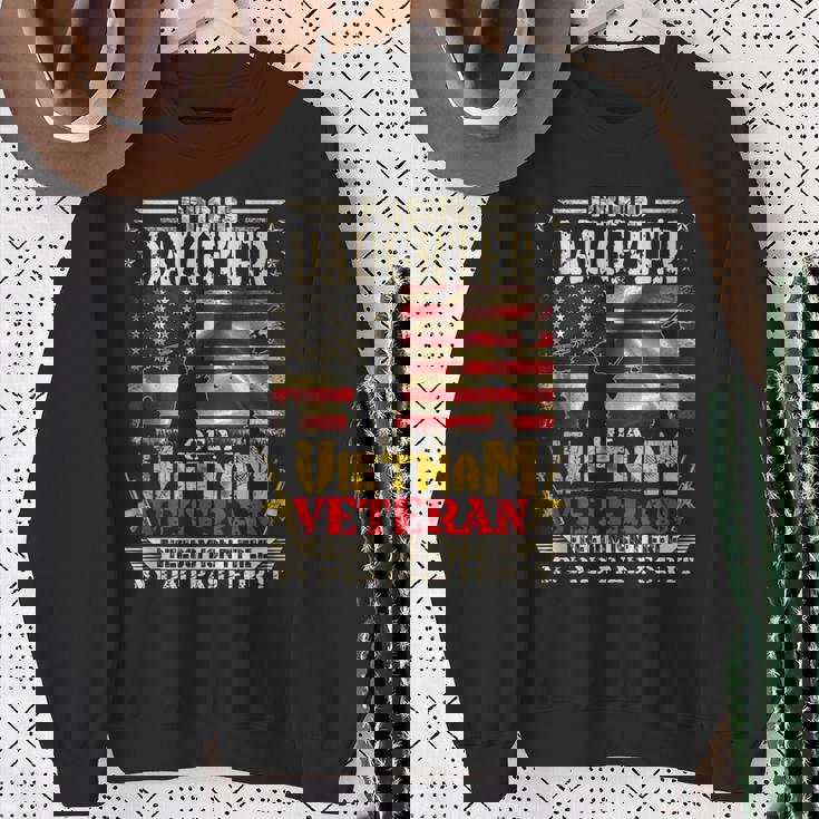 Freedom Isn't Free-Proud Daughter Of A Vietnam Veteran Dad Tank Top Sweatshirt Gifts for Old Women