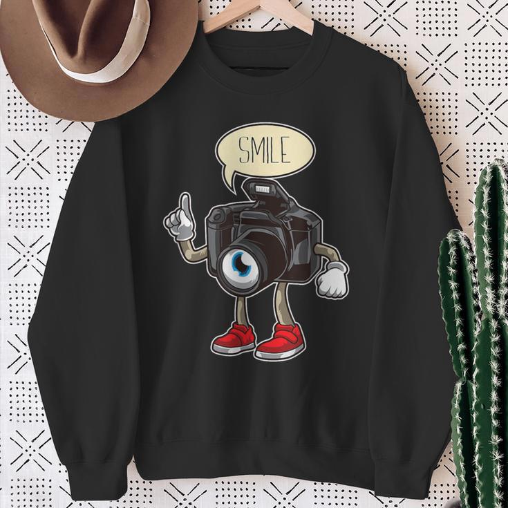 Camera With Cartoon For Children Photography Sweatshirt Geschenke für alte Frauen