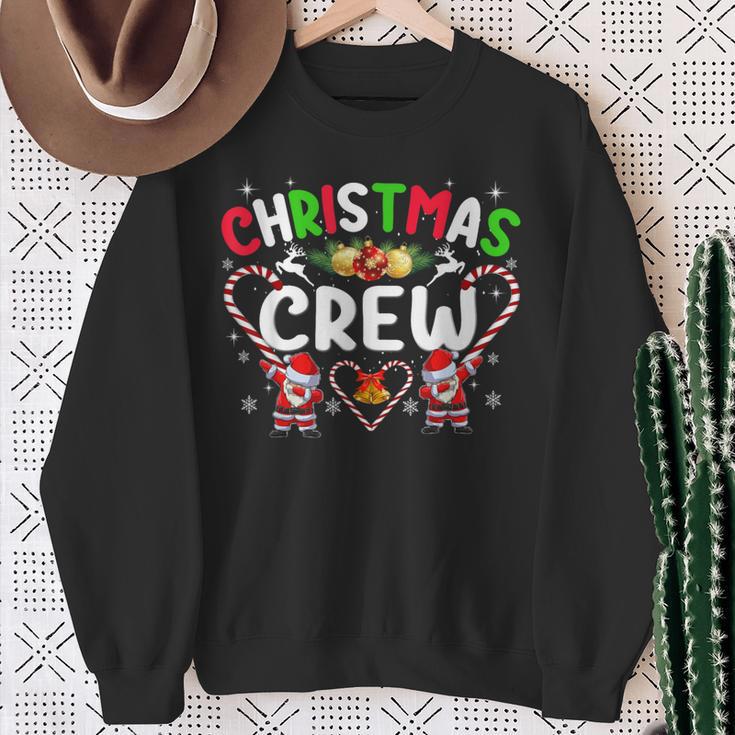 Christmas Crew Santa Dabbing Family Pyjamas Sweatshirt Geschenke für alte Frauen