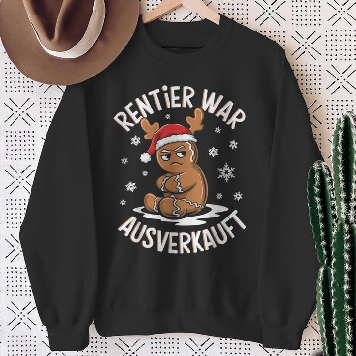 Christmas Gingerbread Reindeer Was Out Sold Out Sweatshirt Geschenke für alte Frauen