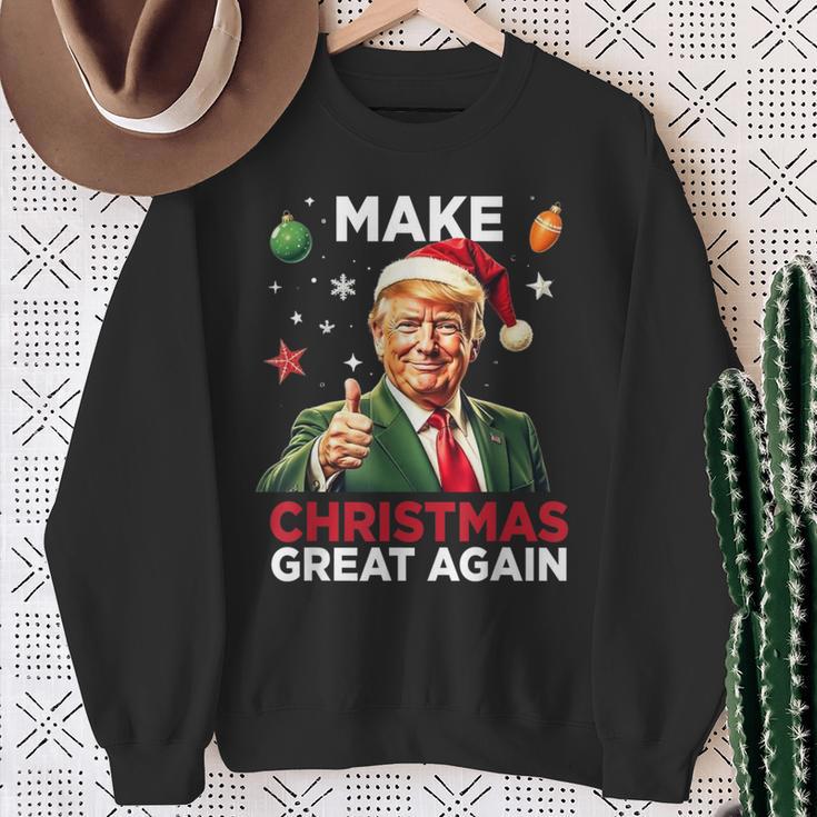 Christmas Pyjamas Make Christmas Great Again Sweatshirt Geschenke für alte Frauen