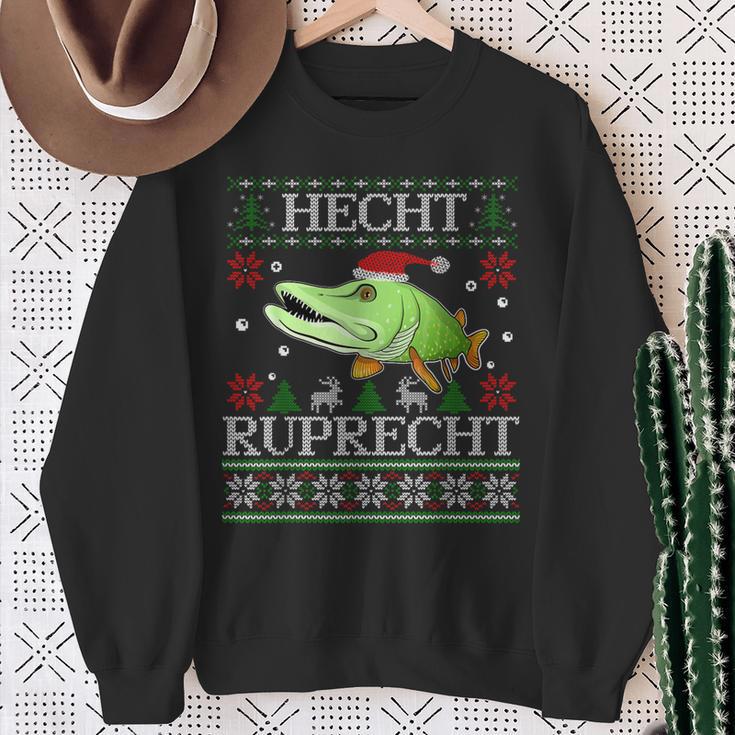 Fishing Christmas Fishing Pike Ruprecht Sweatshirt Geschenke für alte Frauen