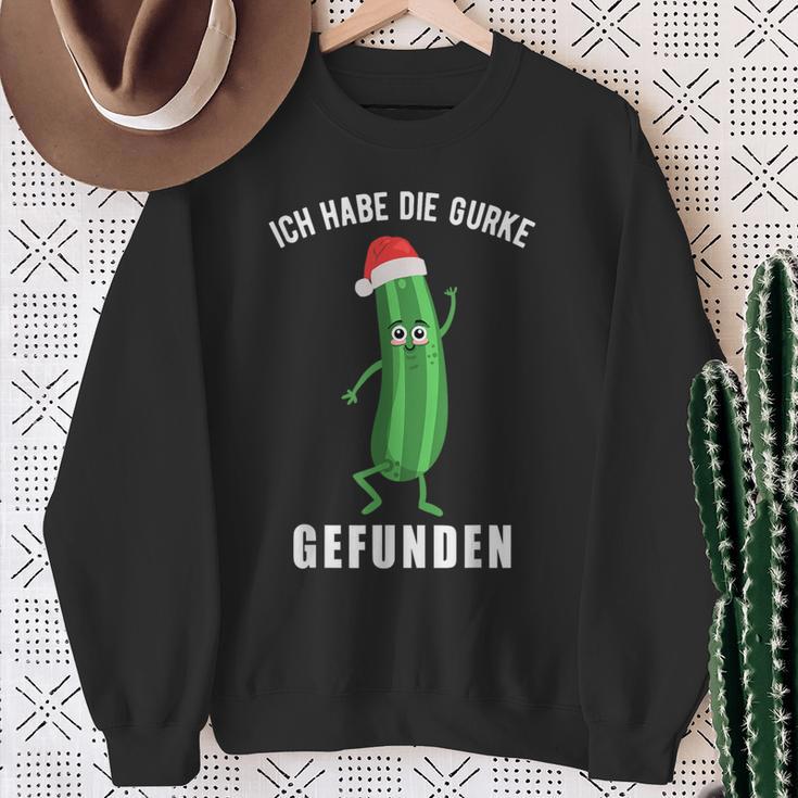 Ich Habe Die Gurke Finden Weihnachtsgurken Sieger Sweatshirt Geschenke für alte Frauen