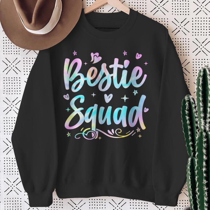 Tie Dye Best Friend Matching Bestie Squad Bff Cute Sweatshirt Gifts for Old Women