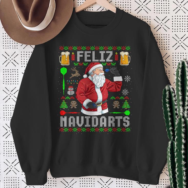 Ugly Christmas Darts Feliz Navidarts Sweatshirt Geschenke für alte Frauen