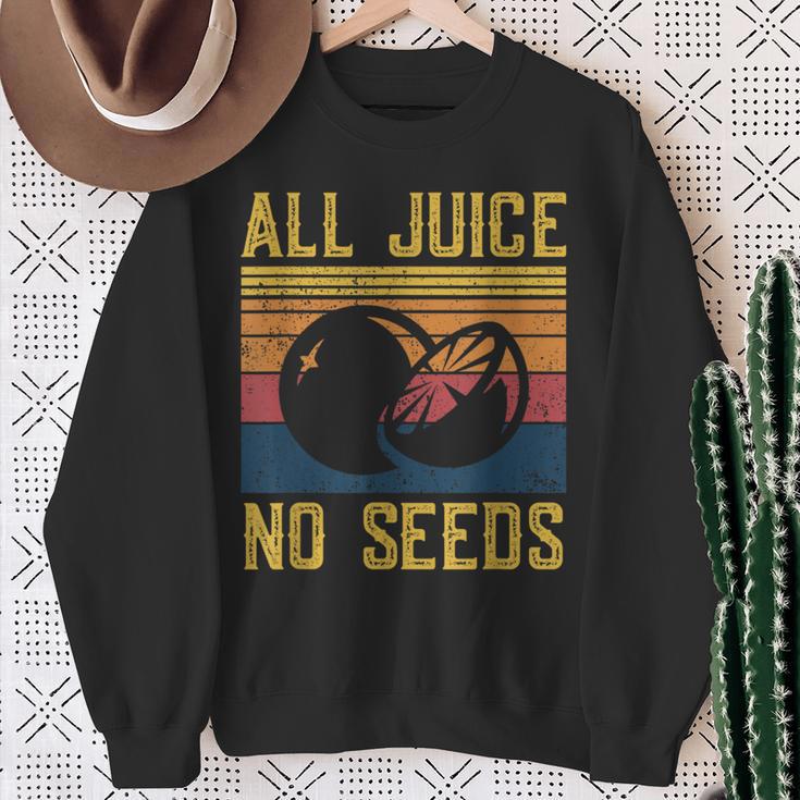 asectomy Set All Juice No Seed Sweatshirt Geschenke für alte Frauen