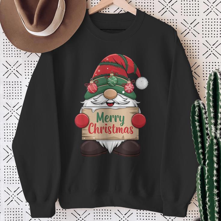 Gnome Christmas Santa Claus Costume Merry Christmas Gnome Sweatshirt Geschenke für alte Frauen