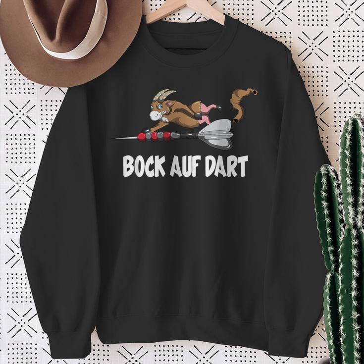 Goat Bock On Dart Game Dart Player Sweatshirt Geschenke für alte Frauen